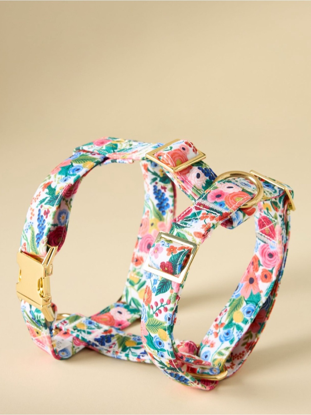 Anthropologie Rifle Paper Garden Party Dog Harness